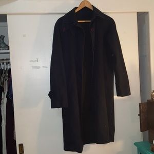 Navy blue overcoat